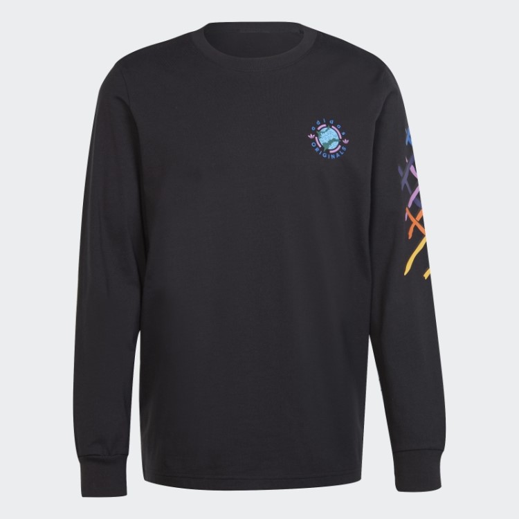 Wander Hour Camiseta Manga Longa Preta Adidas