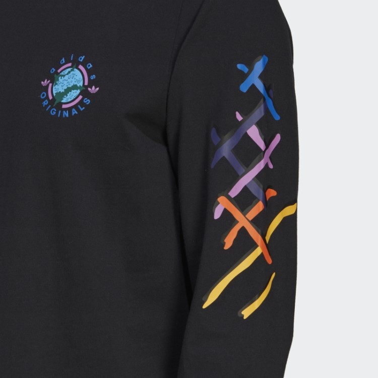 Wander Hour Camiseta Manga Longa Preta Adidas