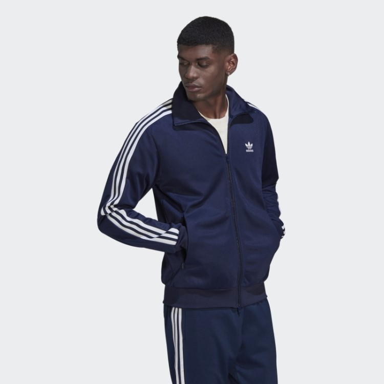 Jaqueta Adidas Night Indigo Adicolor Classics Beckenbauer Primeblue