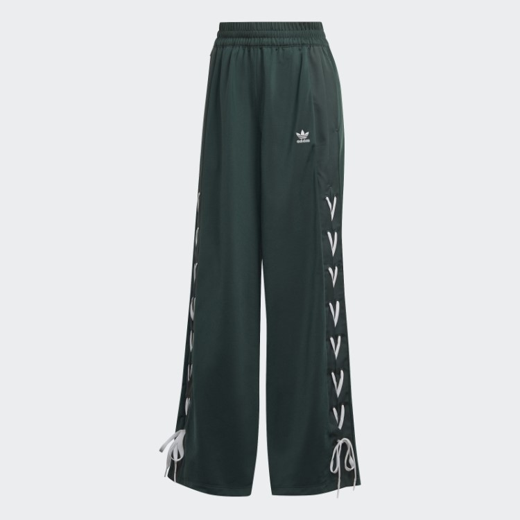 Sempre Original Calça Larga Com Renda Verde Mineral Adidas