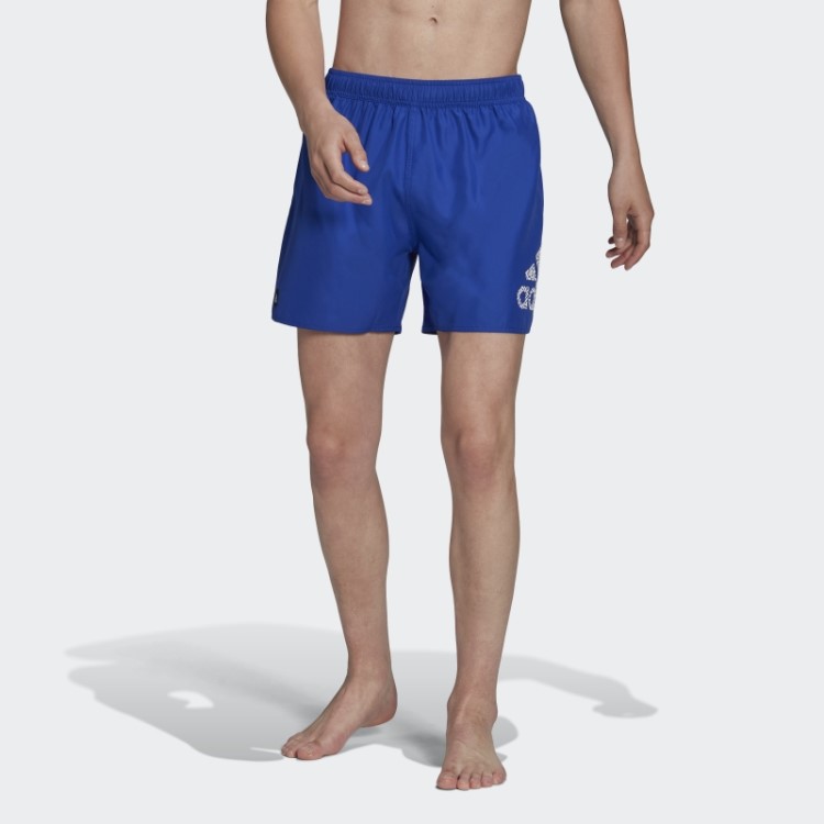 Bermuda De Natação Curta Azul Adidas Clx