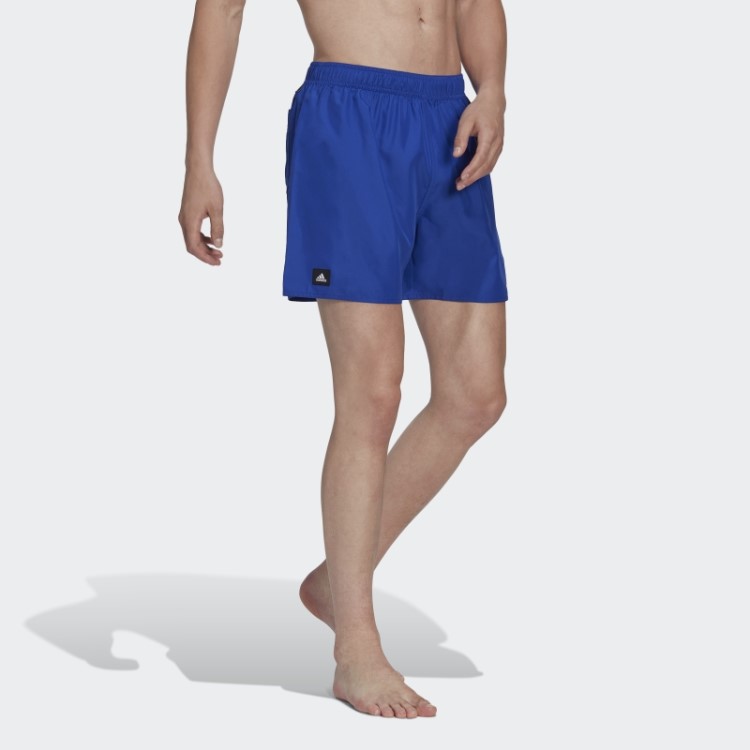 Bermuda De Natação Curta Azul Adidas Clx