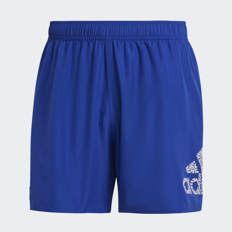 Bermuda De Natação Curta Azul Adidas Clx