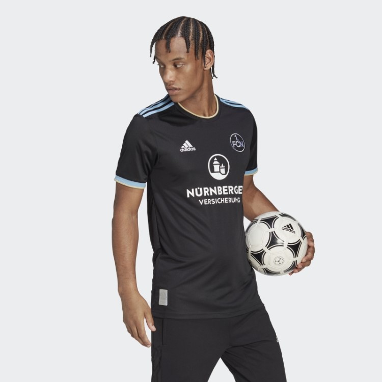 Fc Nürnberg 22/23 Terceira Camisa Adidas Preta