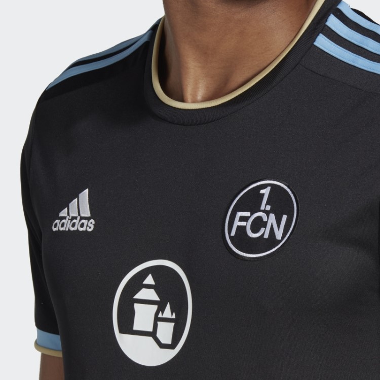 Fc Nürnberg 22/23 Terceira Camisa Adidas Preta