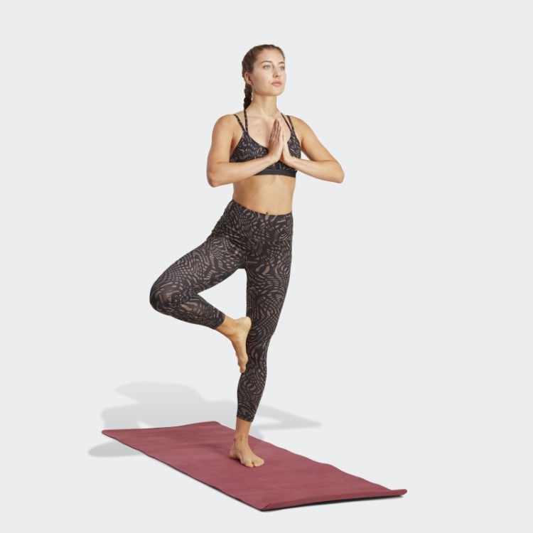 Legging Preta Adidas Yoga Essentials Estampada 7/8