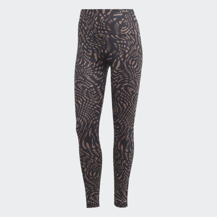 Legging Preta Adidas Yoga Essentials Estampada 7/8