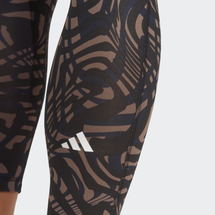 Legging Preta Adidas Yoga Essentials Estampada 7/8