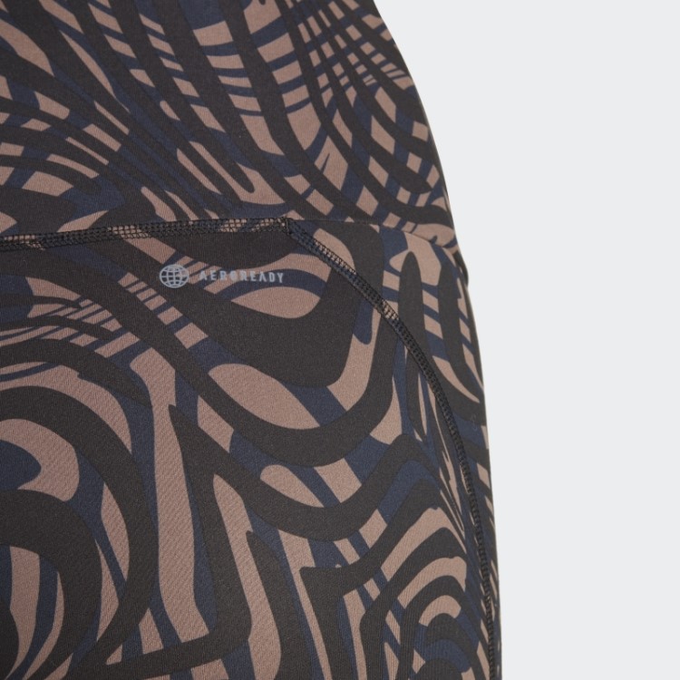 Legging Preta Adidas Yoga Essentials Estampada 7/8