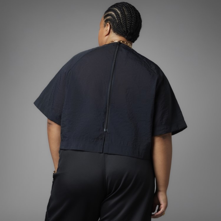 Camiseta Cropped Sempre Original Adidas Preta (tamanho Grande)