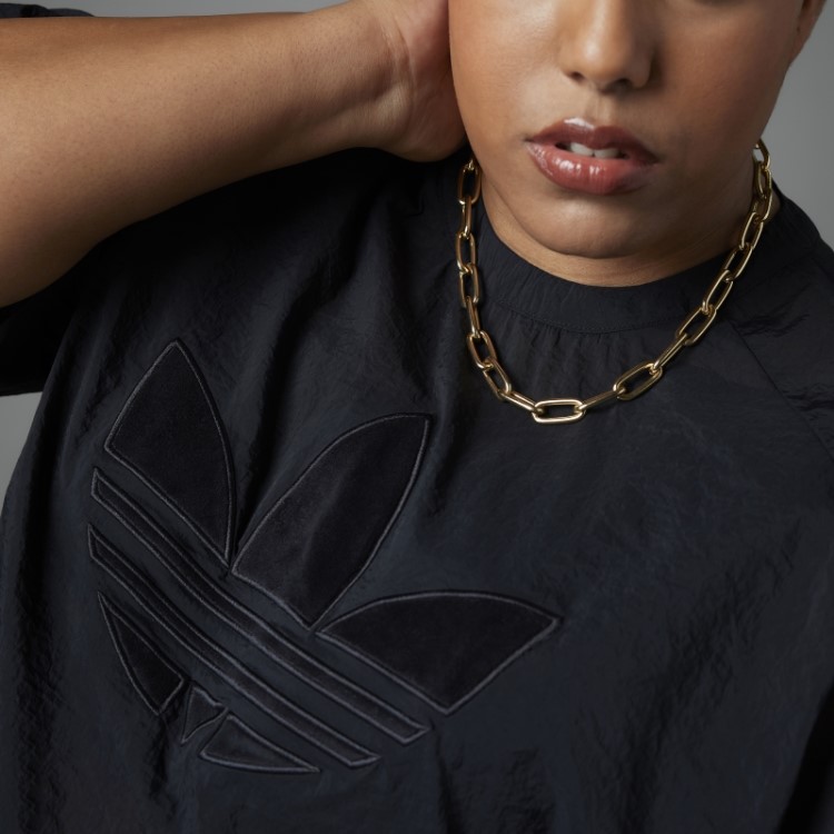 Camiseta Cropped Sempre Original Adidas Preta (tamanho Grande)