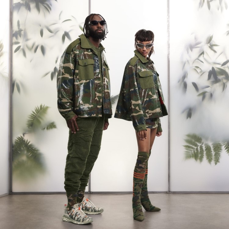 Jaqueta De Lantejoulas Adidas (todos Os Gêneros) Aop Camo