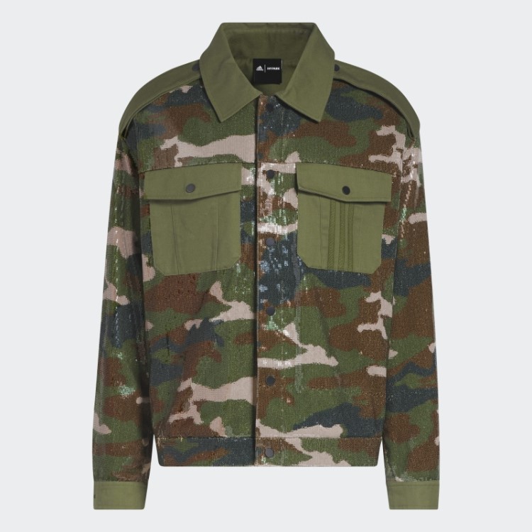 Jaqueta De Lantejoulas Adidas (todos Os Gêneros) Aop Camo