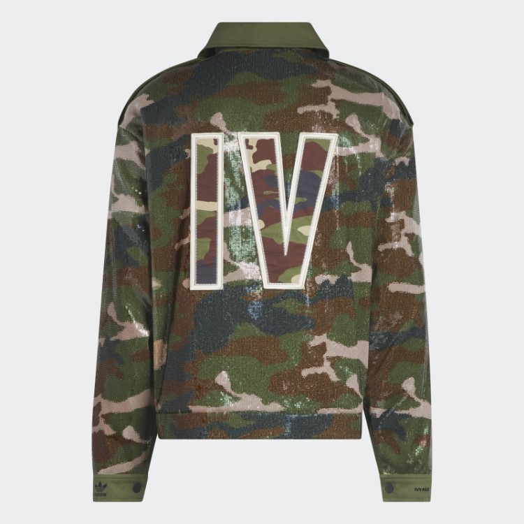 Jaqueta De Lantejoulas Adidas (todos Os Gêneros) Aop Camo
