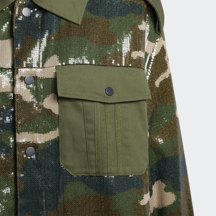 Jaqueta De Lantejoulas Adidas (todos Os Gêneros) Aop Camo