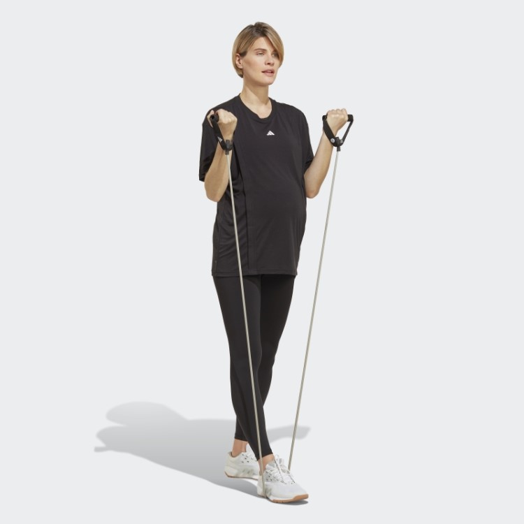 Camiseta De Enfermagem Aeroready Train Essentials (maternidade) Preta Adidas