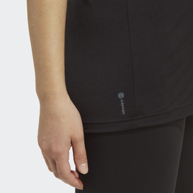 Camiseta De Enfermagem Aeroready Train Essentials (maternidade) Preta Adidas
