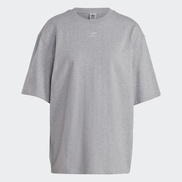 Camiseta Adidas Adicolor Cinza Médio Essencial