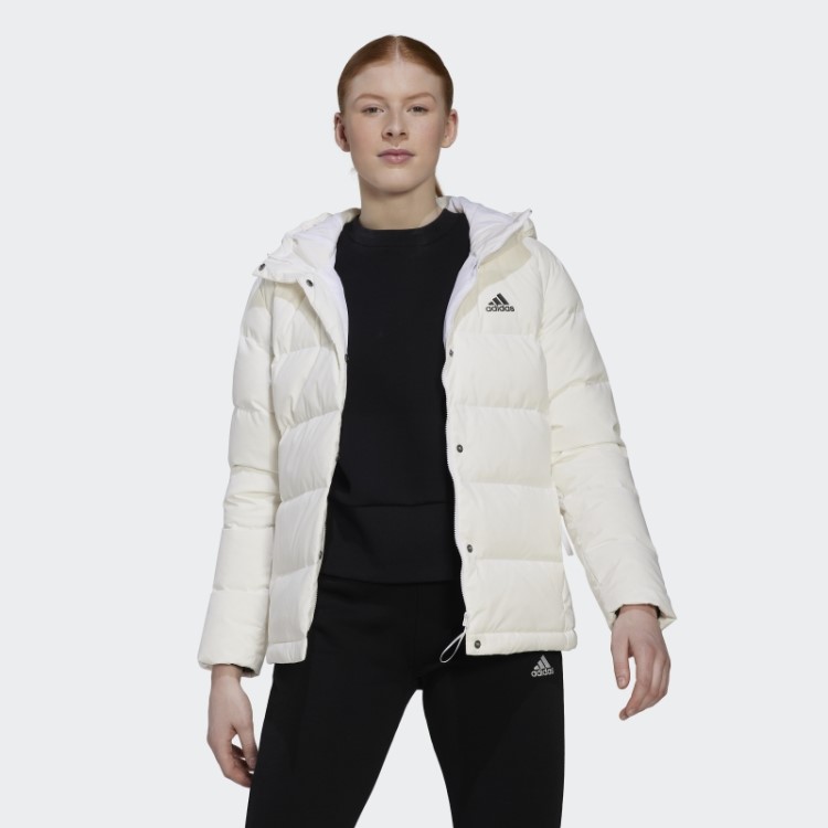 Jaqueta Adidas Helionic Branca Com Capuz