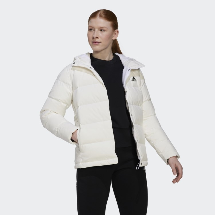 Jaqueta Adidas Helionic Branca Com Capuz