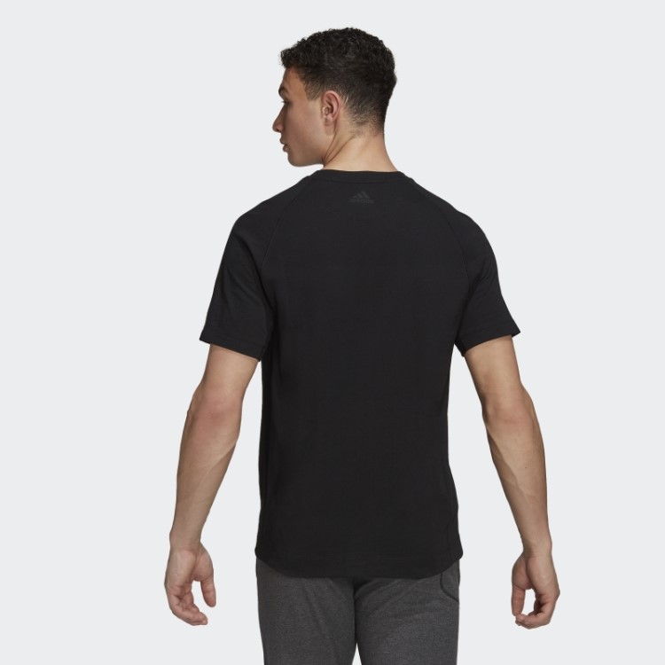 Camiseta Para Treino De Yoga Adidas Black Fashion