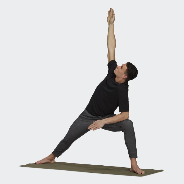 Camiseta Para Treino De Yoga Adidas Black Fashion