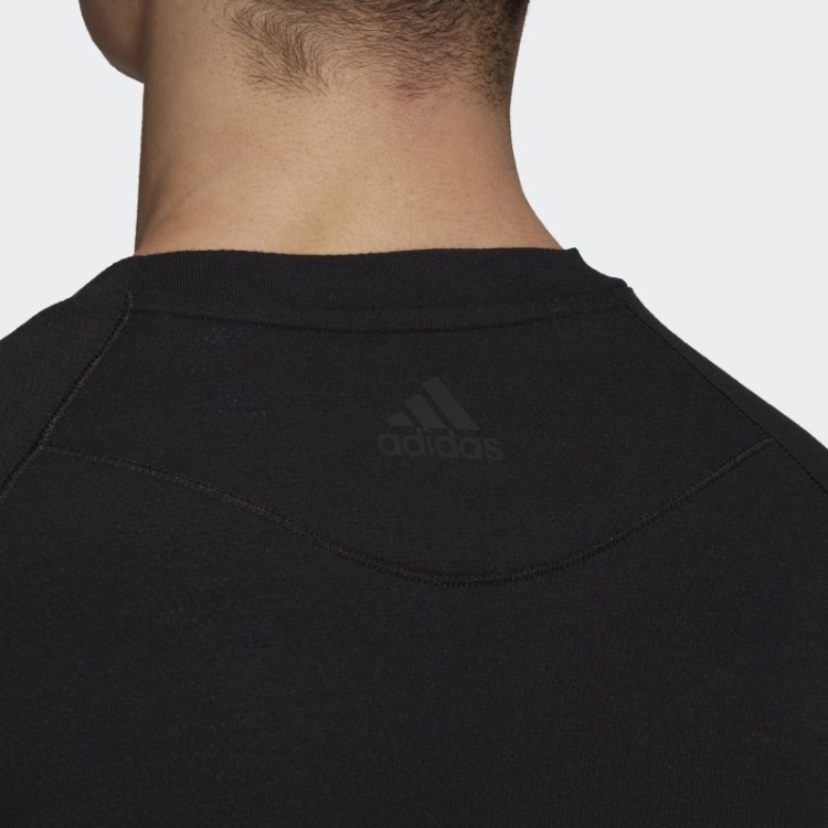 Camiseta Para Treino De Yoga Adidas Black Fashion