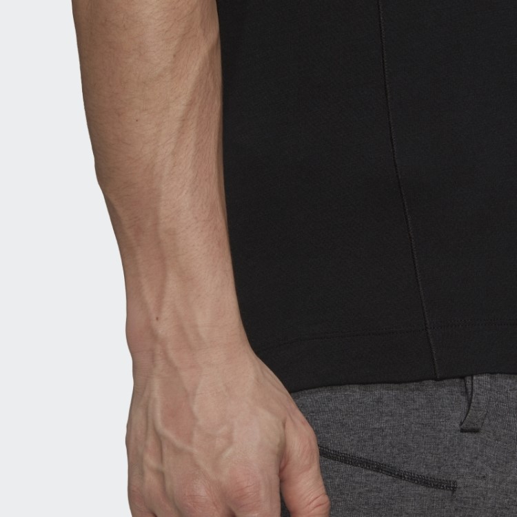 Camiseta Para Treino De Yoga Adidas Black Fashion