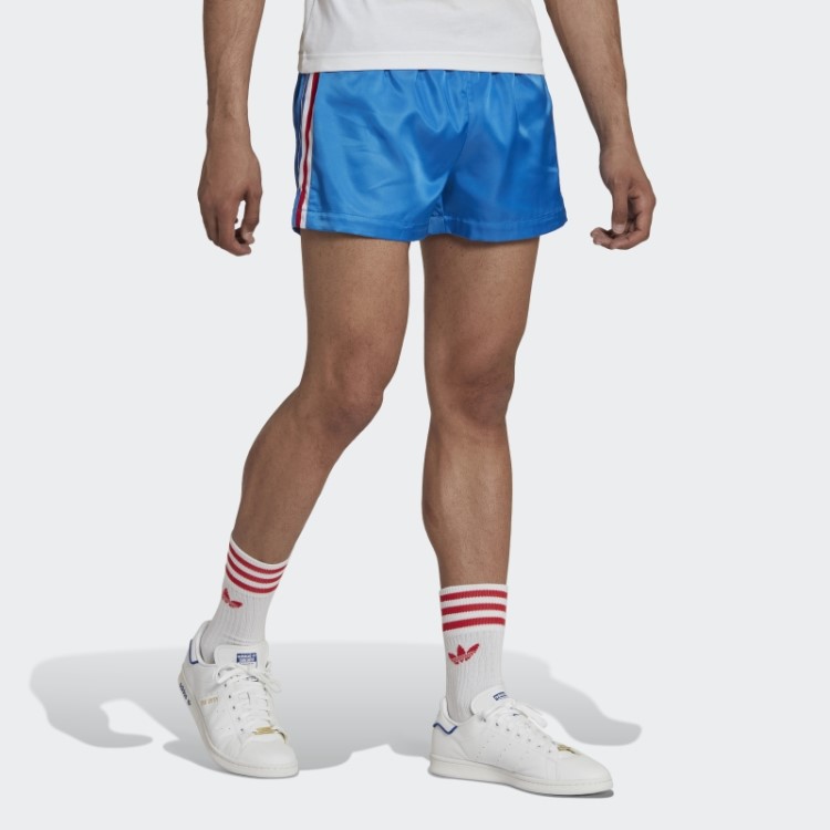 Bermuda Tecido Azul Adidas