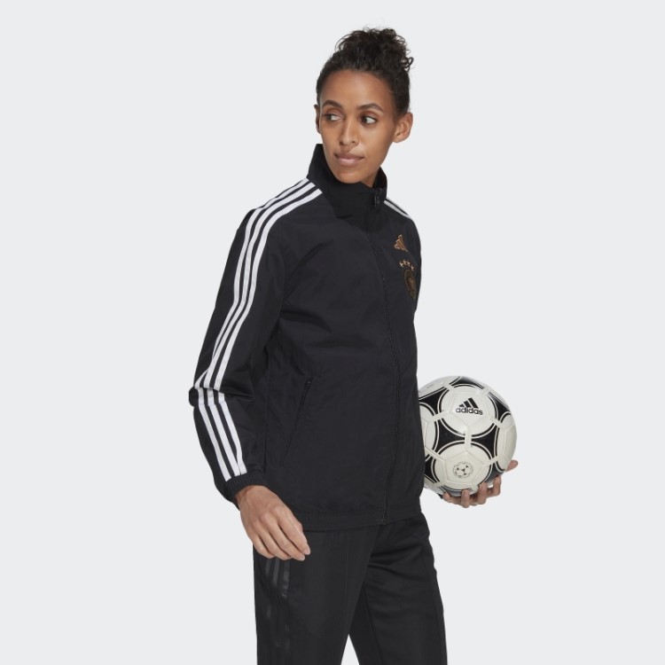 Jaqueta Preta Adidas Alemanha Hino