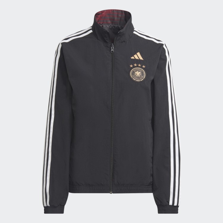 Jaqueta Preta Adidas Alemanha Hino