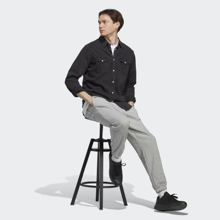 Calça Adidas All Szn French Terry Cinza Médio