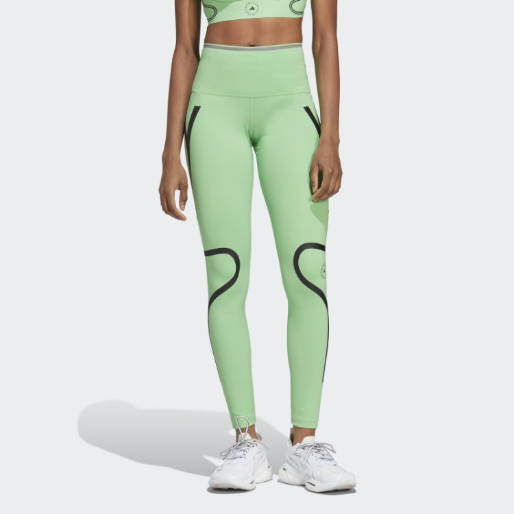 Leggings De Corrida Adidas By Stella Mccartney Truepace Verde Flash