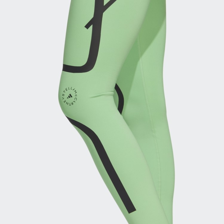 Leggings De Corrida Adidas By Stella Mccartney Truepace Verde Flash