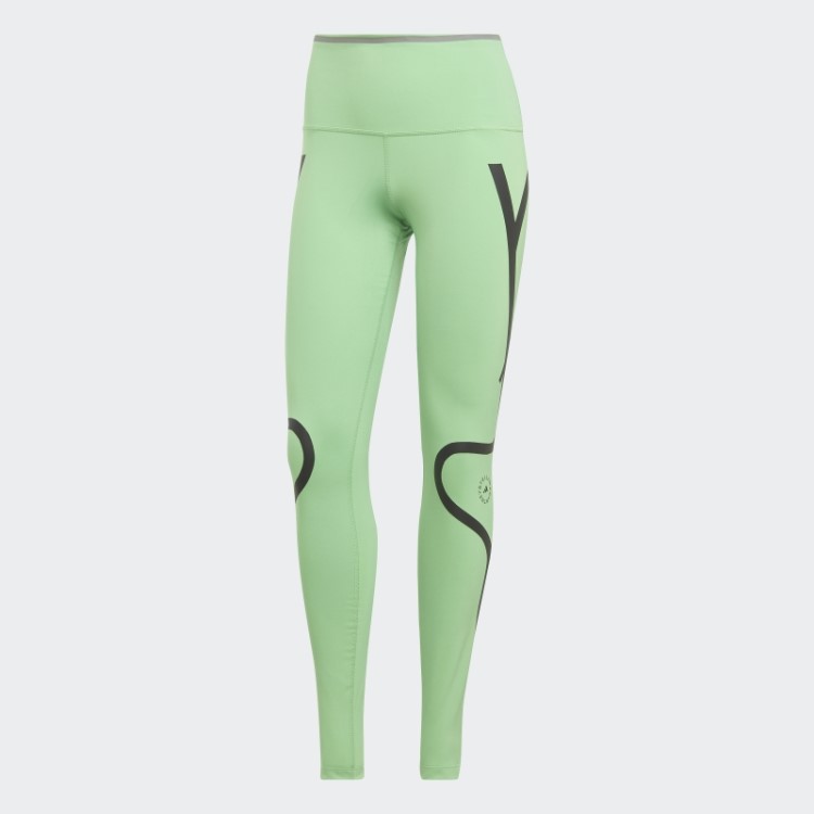 Leggings De Corrida Adidas By Stella Mccartney Truepace Verde Flash