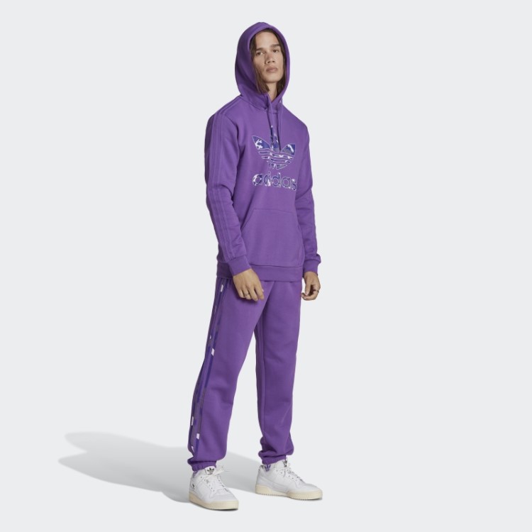 Moletom Com Capuz Com Estampa Camuflada Roxa Da Adidas