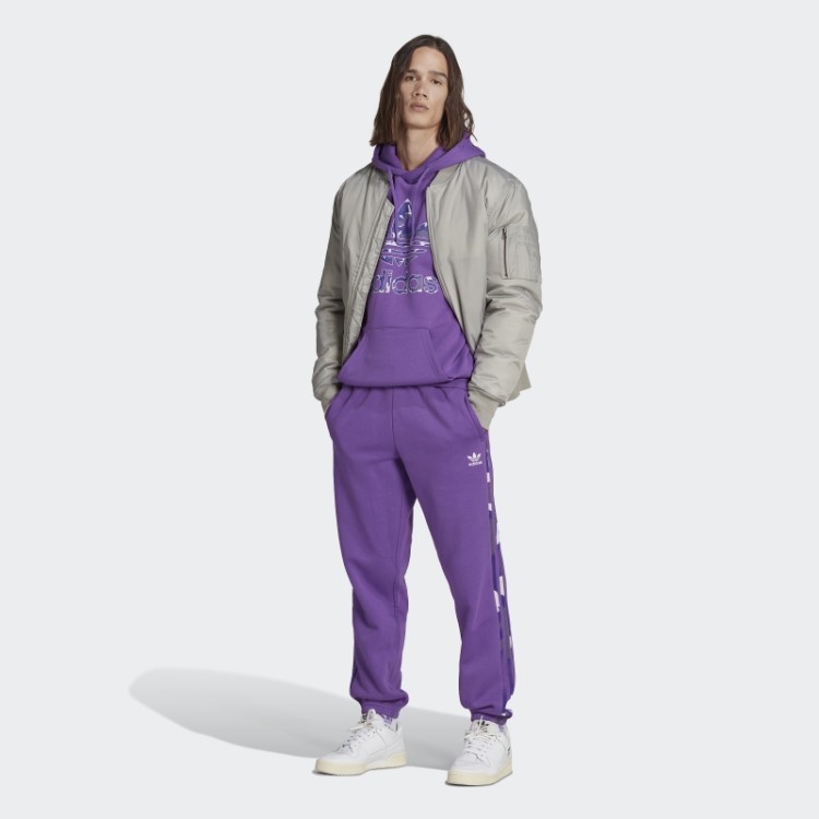Moletom Com Capuz Com Estampa Camuflada Roxa Da Adidas