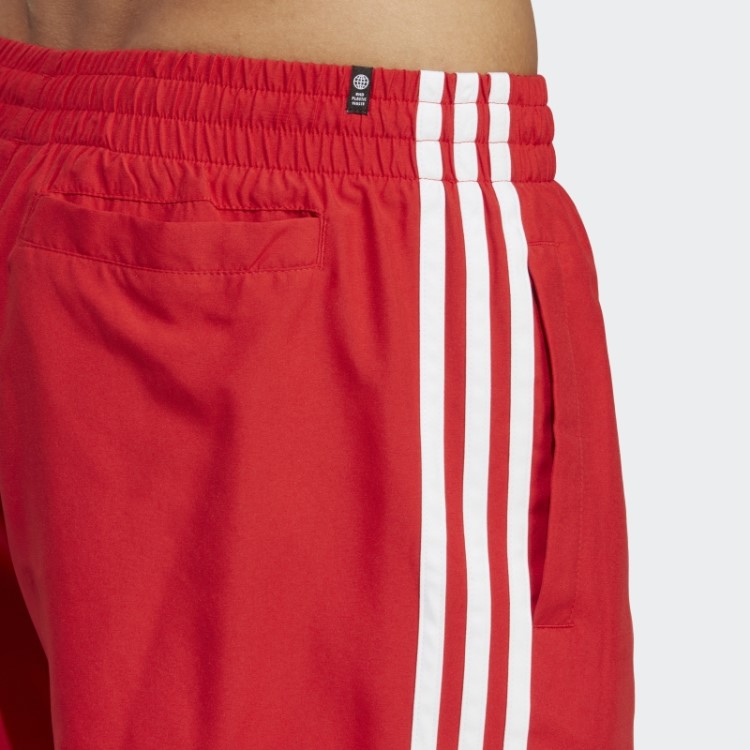 Calção De Banho Escarlate Originals Adicolor Com As 3 Riscas Adidas