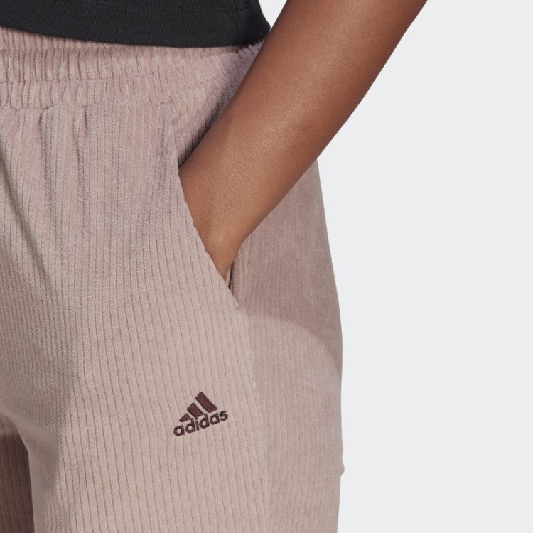 Calça Adidas Roxa Hiperglam Rib Veludo Quente