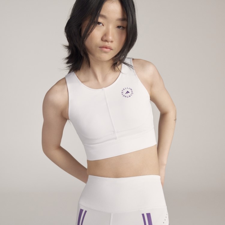 Adidas By Stella Mccartney Truepurpose Training Crop Top Branco Quente