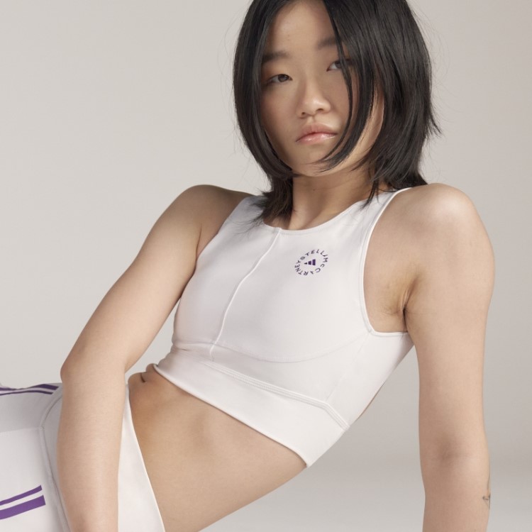 Adidas By Stella Mccartney Truepurpose Training Crop Top Branco Quente