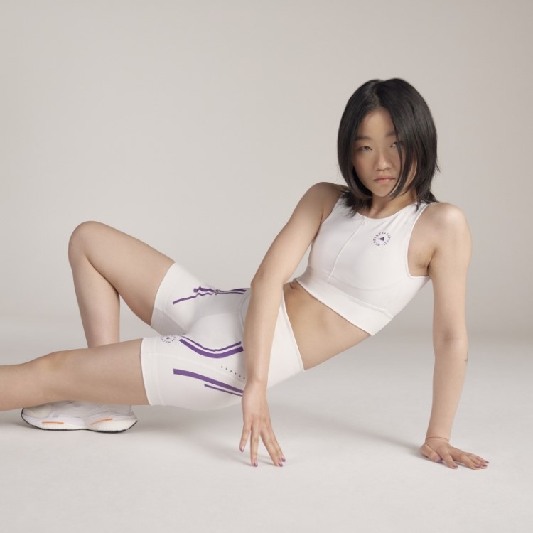 Adidas By Stella Mccartney Truepurpose Training Crop Top Branco Quente