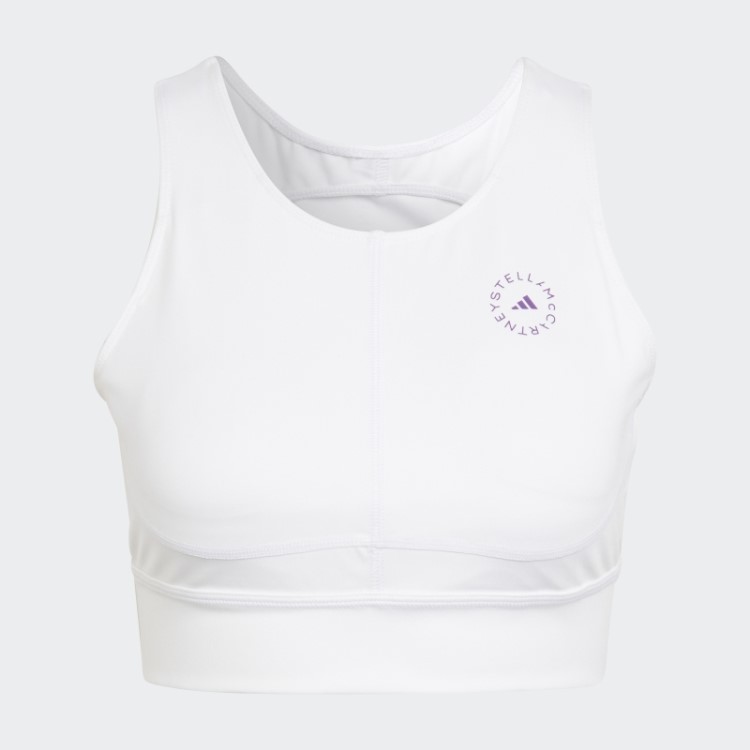 Adidas By Stella Mccartney Truepurpose Training Crop Top Branco Quente