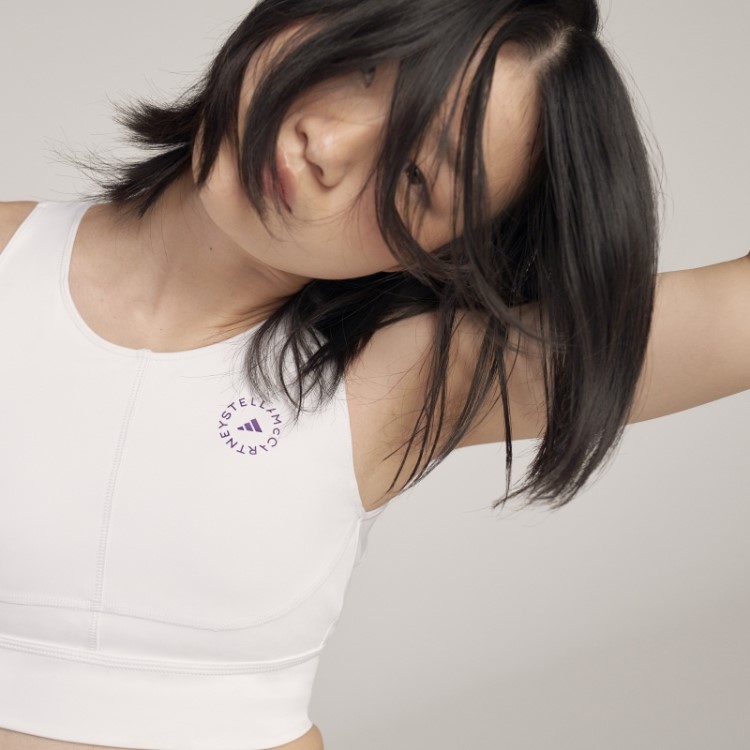 Adidas By Stella Mccartney Truepurpose Training Crop Top Branco Quente