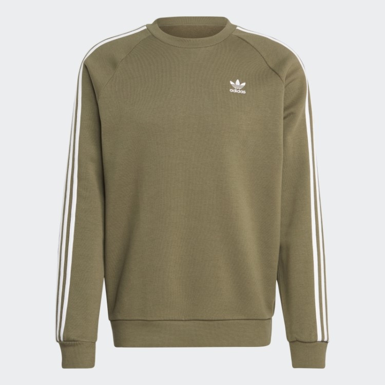 Moletom Adicolor Classics Com As Três Listras Verde-oliva Adidas