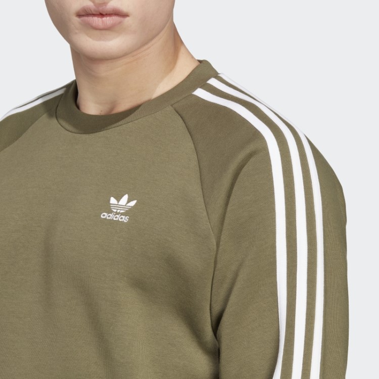 Moletom Adicolor Classics Com As Três Listras Verde-oliva Adidas