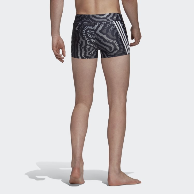Cueca Boxer Labirinto Colorido Adidas Preto