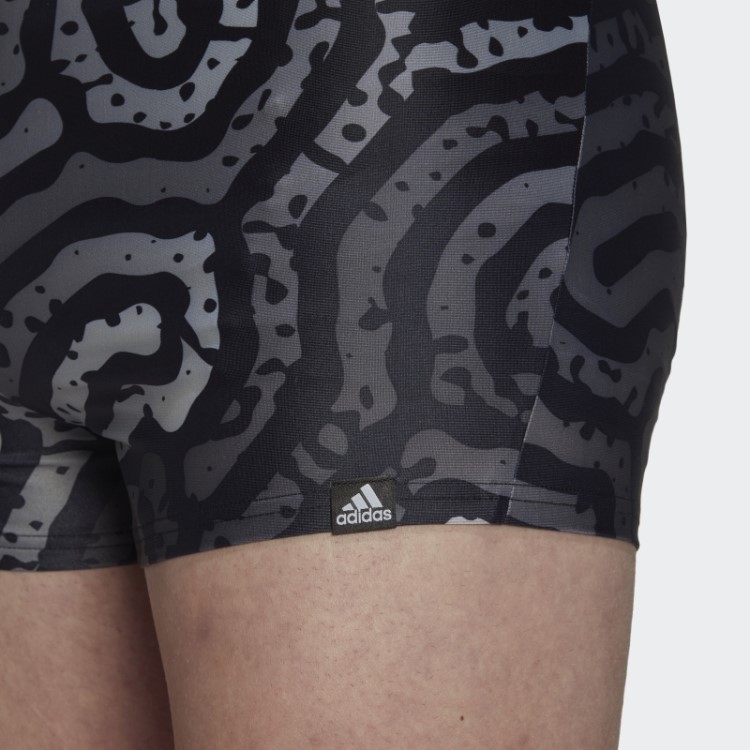 Cueca Boxer Labirinto Colorido Adidas Preto