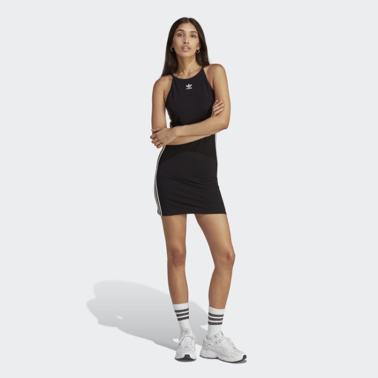 Adidas Adicolor Classics Vestido Justo De Verão Preto