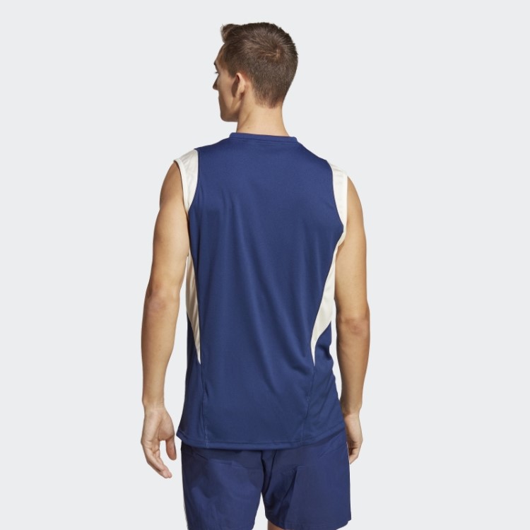 Camisa Sem Mangas Azul Escuro Adidas Itália Tiro 23